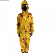 Zombių radiacijos krizės apsauginis kostiumas užkrėsti vaikus Zombių gyventojas Biocheminis kombinezonas Apranga Helovino Cosplay apranga S yellow