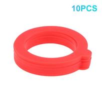 10Pcs Replacement Gasket Airtight Silicone Seal Glass Jar Seal Sealing Ring Gasket For Clip Top Storage Container Jar Canning 10pcs mėlyna