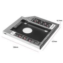 Kietojo disko adapteris 9,5 MM/12,7 MM SSD/HDD dėklas SATA 3.0 Dėžutė Palaiko 9,5 mm/12,7 mm storio HDD/SDD Kietąjį diską black