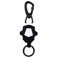 Retractable Keyring, Heavy Duty Retractable Keychain, Strong Keychain, Badge Holder for Keyring ID-Card Badge Holder black