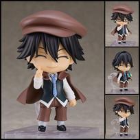 Hot Anime Bungo Stray Dogs Q Version Figure 2348 Ranpo Edogawa Movable Face Swap Collectible Action Figure Fans Birthday Gifts gray