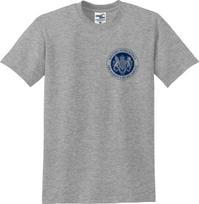 MI6 Her Majesty's Secret Service Left Chest Seal Unisex T-Shirt (S-5X) Unisex T-Shirt L gray