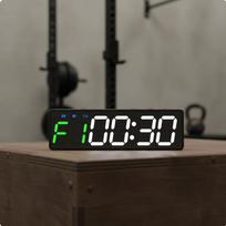 Digital Interval Training Timer Time Decrement & Elapsed Mode Function Black Green White Cn gray