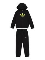 ADIDAS ORIGINALS Treningas 'GRAPHIC TREFOIL LOOSE HOODIE' mėlyna / geltona / juoda / balta