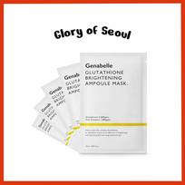 Genabelle Glutathione Brightening Ampoule Mask, 5 Sheets/1box white