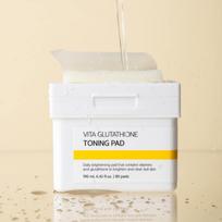 VELLA Vita Glutathione Toning Pad 190ml | Brightening & Tone-Up Pads (80 Pads) white