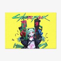 Cyberpunk Edgerunners Anime Gobelenas Poliesterio Sienos Kabinamas Cyberpunk Estetikos Dekoras Miegamajam Žaidimų Kambariui Studentų Bendrabučiui 150x100cm(60x40in)