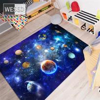 Space Universe Planet 3D grindų kilimėlis, kilimas svetainė, didelio dydžio flanelinis minkštas miegamojo kilimėlis 100x150cm 1pcs