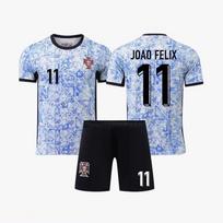 24/25 Portugal Away No.11 Felix Football Jersey L gray