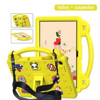 Cartoon Kids Case for Samsung Galaxy Tab S7 S8 S9 S11 A9 A11 Plus S6 A7 S10 Lite Tablet Cover Shockproof Strap With A Bracket Galaxy Tab A7 Lite geltona