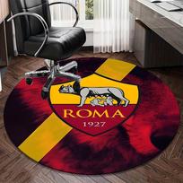 1PC round rug Rome Football club Printed Round Area Rug ,Rug For Home Office, Round Chair Rug, Decorative Carpet Fan gifts Christmas gift Diameter 100cm