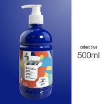Dailės reikmenys: 24 Spalvų 500 ml Plaunamas Guašo Dažų Rinkinys Mokymo Įstaigoms ir Vaikams 500ml/bottle blue