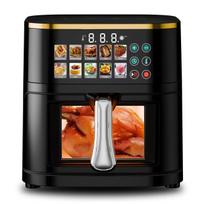 8L Smart Multifunctional Air Fryer, 110V Electric French Fry Machine gray