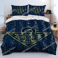 Yu-Gi-Oh MONSTER CARD 3D NEW Duvet Cover Pillowcase Bedding Set Adult Boy Girl Bedroom Decoration Children Single Double Large EU Single 135*200cm/53x79in 3pcs gray