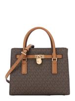 MICHAEL Michael Kors Rankinė 'Hamilton' ruda / ruda (konjako) / tamsiai ruda