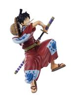 TAMASHII NATIONS FiguartsZERO ONE PIECE Monkey Luffy 140mm PVC ABS Painted Complete Figure D. (Luffy Taro) Approx. & black