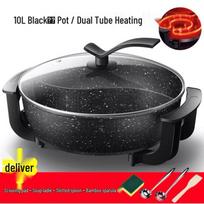 Mandarin Duck Electric Multi-functional Hot Pot, Double Tube, Large Capacity, Non-stick, Home and Dorm Use.