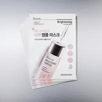 Dermatory Pro ampulės kaukė 1 vnt., rinkitės 1 iš 4 tipų (Drėkinimas/Elastingumas/Balinimas/Ramina) Whitening Ampoule Mask white