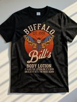 Buffalo Bills kūno losjonas Vintage siaubo filmo marškinėliai 100% medvilnė apvalia apykakle trumpomis rankovėmis vasaros laisvalaikio vyriški marškinėliai Streetwear L brown