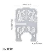 Silicone Material Epoxy Resin Mold DIY Tool Bookshelf Mold New Book Holder Mold  Home Display Style2