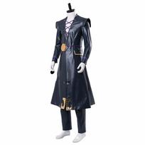 2025 Anime JoJo Bizarre Adventure Cosplay Costume Leone Abbacchio Mens Trench Uniform Full Set Halloween Party Costumes XXL gray