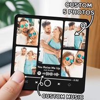 Fridgebeats™, Personalizuotas šaldytuvo magnetukas Dekoratyviniai muzikiniai šaldytuvo magnetukai Šaldytuvo Geriausia dovana Merginai Žmonai Namų dekoras Aiman beige
