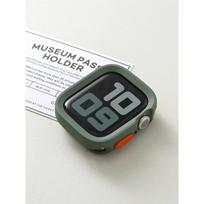 Minkšto silikono apsauginis rėmelis Apple Watch Ultra 11 10 9 8 7 6 SE 5, apsaugantis nuo kritimo, smūgiams atsparus matinis dangtelis iwatch 49mm 41mm 42mm 46mm 40mm 44mm 45mm S10 or S11 46mm žalia
