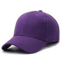 Unisex kepurė kasdieninė paprasta beisbolo kepurė reguliuojamos snapback kepurės moterims vyrams hiphopo kepurė gatvės tėčio kepurė tamsiai violetine spalva