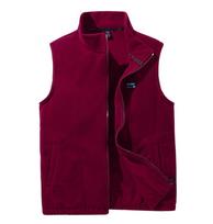 Fleece liemenės vyrams Žieminės šiltos liemenės Dideli dydžiai 10XL 12XL Fleece rankovių neturintis švarkas Madinga atsitiktinė vienspalvė liemenė Didelis dydis 12XL 7xl vyno raudonos spalvos