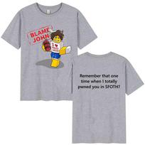 Juokingi kalti Johną Shedletsky „Forsaken Meme“ marškinėliai vyrams, moterims, retro Harajuku dideli marškinėliai, vasariniai 100_ medvilniniai madingi marškinėliai 2XL gray