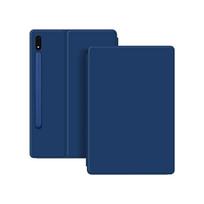 Magnetic Flip Cover Galaxy Tab S9 Plus S10 Ultra 12.4 14.6 Inch Tablet Case PU Leather Stand Folio Tab S7/S8 11 mėlyna