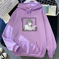 Mai Sakurajima Mielas Spausdintas Gobtuvinis Anime Rascal Does Not Dream Of Bunny Girl Megztinis Vyrams Moterims Gobtuviniai Megztiniai Harajuku Vyriškas Megztinis XS violetinė