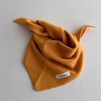 Vaikams žieminė šilta trikampė skara minkštos vilnos vienspalvė kūdikio seilinukas-šalikas berniukams ir mergaitėms CASHMERE geltona