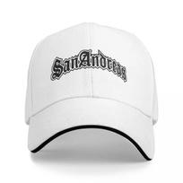 GTA San Andreas Logotipas Sumuštinio Kepurė Suaugusiųjų Hip-Hop Beisbolo Kepurė Reguliuojama Poliesterio Lenktyninė Kepurė Plaunama Kepurė One Size gray