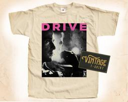 Drive V1 T-Shirt Vintage Natural color Men's T-Shirt DTG Digital Print SIZES S M L XL 2XL 3XL 4XL 5XL 4XL gray