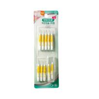 10-piece interdental brush carrying case with non-slip handle 3316 SSSS-0.4mm white