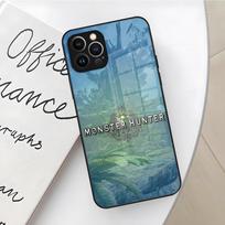 Game Monster Hunter World Phone Case for Iphone 16 15 14 12 11 13 Pro Max Mini X Xr Xs Se 8 Puls glass Cover iPhone14 gray