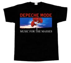 DEPECHE MODE MUSIC FOR THE MASSES Short - Long Sleeve New Black T-SHIRT 3XL 4XL- Unisex T-Shirt L blue