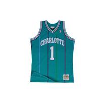 Mitchell Ness Nba Authentic  Hornets 1992 Muggsy Bogues  jersey 353J-3CT-FGYYJT S blue