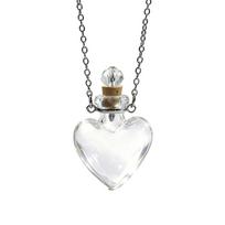 Openable Pendant Necklace Glaze Vial Mini Bottle Necklace  Anniversary Gifts 1 white