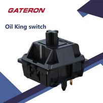 Gateron Oil King Switch 5 Pin Hot Swap Black Original Factory Lubrication Linear Switch 55gf For Gaming Mechanical Keyboard Switches Oil Pressure 6 30PCS
