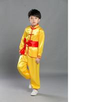 Vaikų tradicinis kinų Vushu kostiumas Drabužiai Berniukams Mergaitėms Kung Fu Kostiumas Tai Chi Kovos Menų Vienodas Apranga Individualus Logotipas 120cm yellow