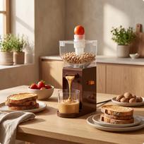 Homemade Peanut Butter Maker | Simple OneSwitch, Compact Countertop Design, Electric Nut brown