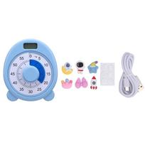 Dual Screen Visual Countdown Timer 60 Minutes Visual Timer Clock 60 Minute Timer  Office Desk mėlyna