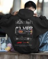 Maxo Verstappeno Hoodie F1 Gerbėjų Menas Red Bull Racing Megztinis Gatvės Apranga S gray