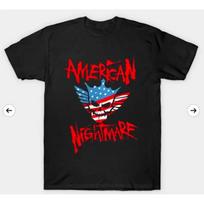 Cody Rhodes American Nightmare Logo T Shirt XL juoda