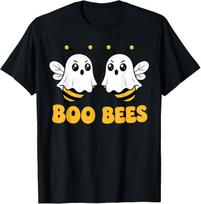 Boo Bees Funny Ghosts Boobees Cute Halloween Women T-Shirt 150 yellow