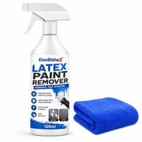 120ml Latex Paint Remover Spray with Microfiber Towel, Removes Dried Latex Paint Splatters, DIY Paint Cleanup 1pc white