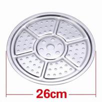 Compartment Boiler Steaming Plate Stainless Steel Steamed Rice Cooker Rack Cooker Canning Rack 26cm