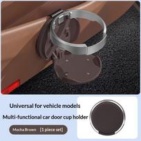 Collapsible Car Door Mount Cup Holder Foldable Back Clip Universal Auto Cup Mount Storage Fixed Cup Support Bracket Space-Saving Coffee